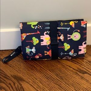 LeSportsac changing pad clutch in Zoo Cute